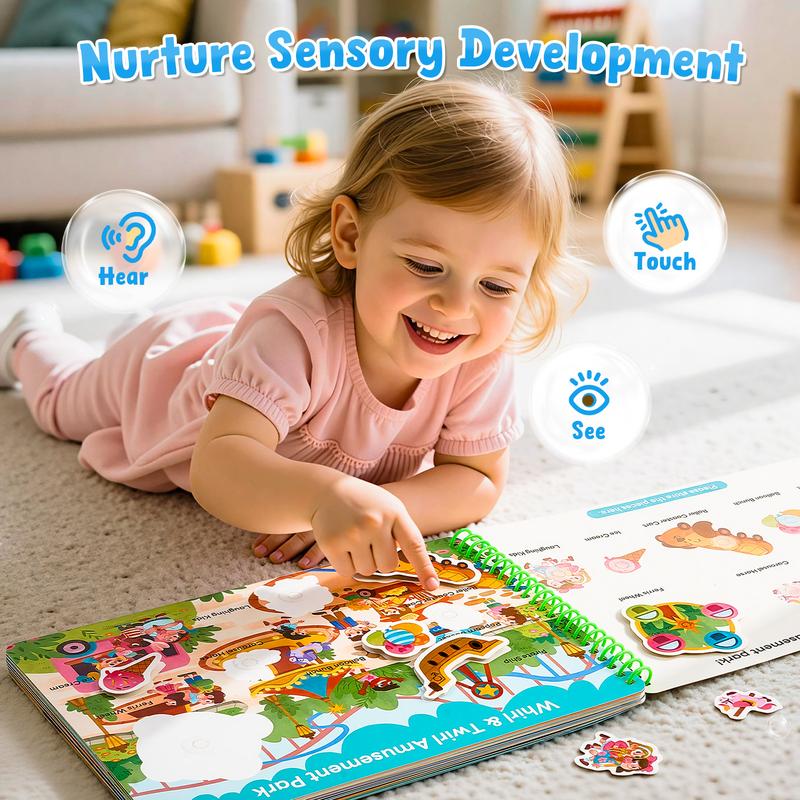 Preschool Busy Book — Montessori Language & Learning Activity Book for Kids 2-6